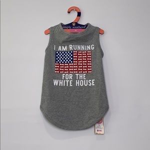 New simply southern puppies flag shirt